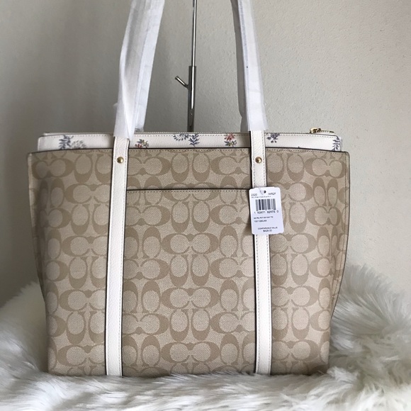 Coach Dandelion Floral Print May Tote - Picture 2 of 11